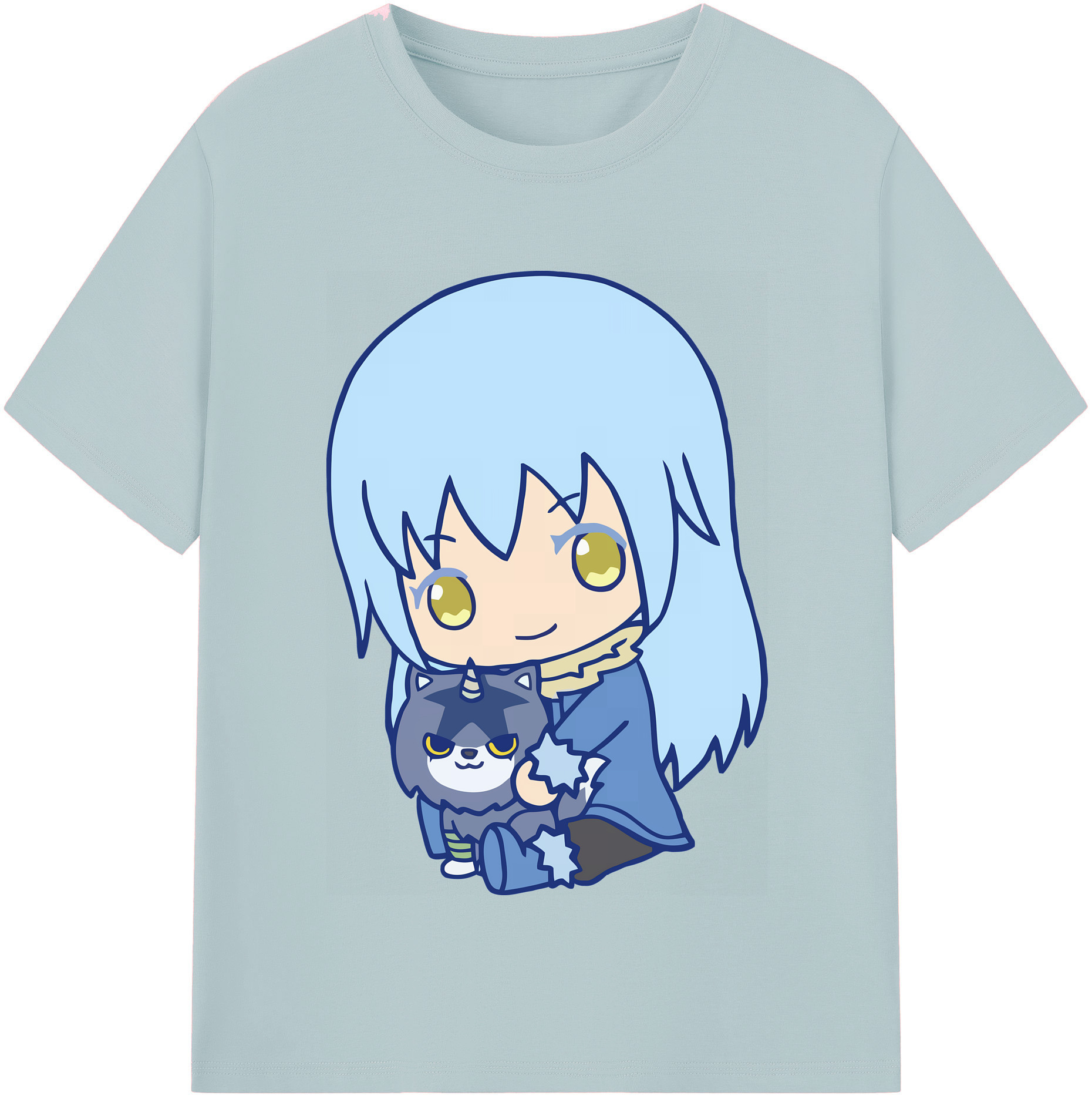 （画像用） 転スラ Regarding Reincarnated to Slime 綿100％半袖Tシャツ（フロントプリント）